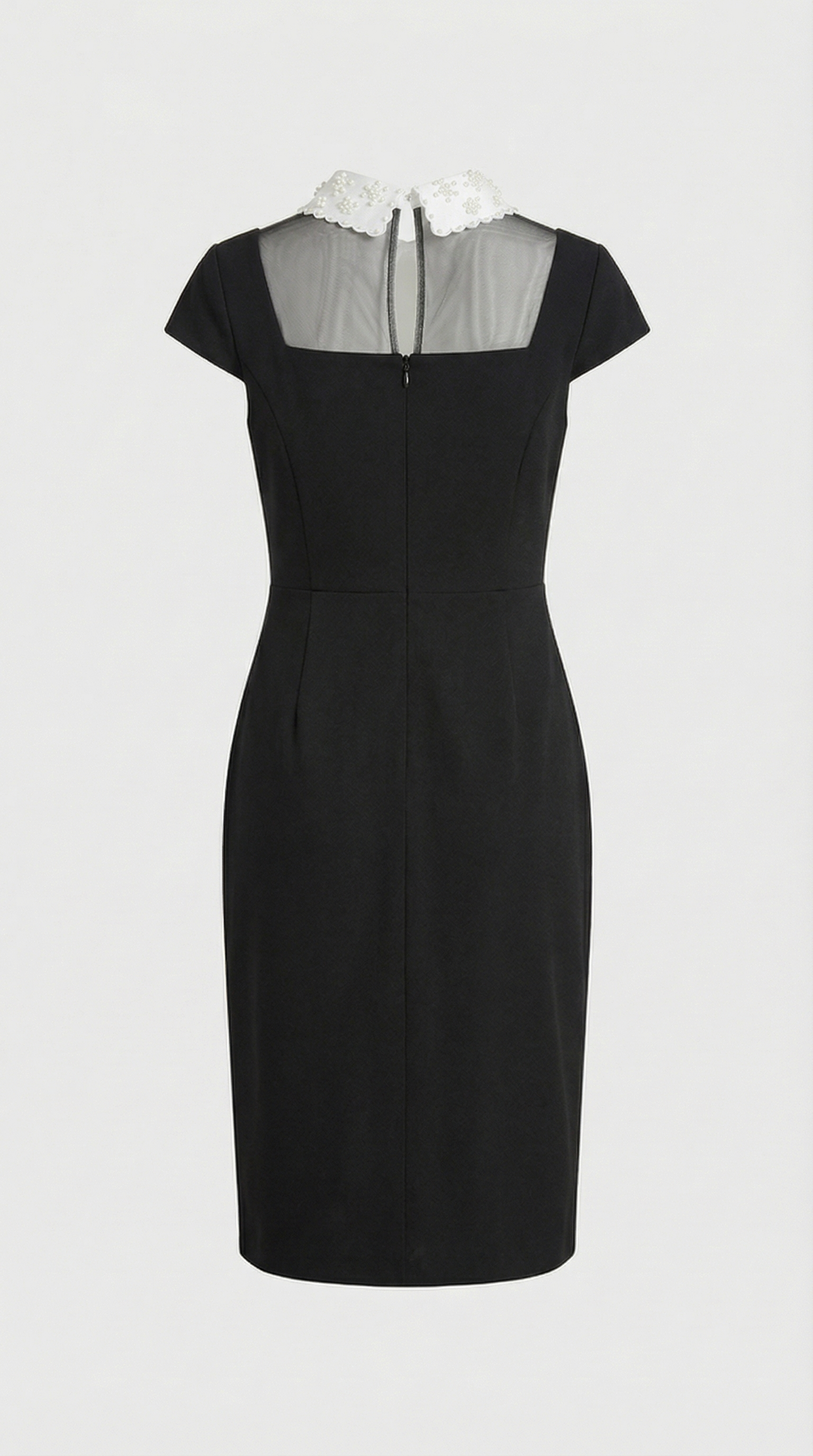 Kano - Pearl-Embellished Collar Dress