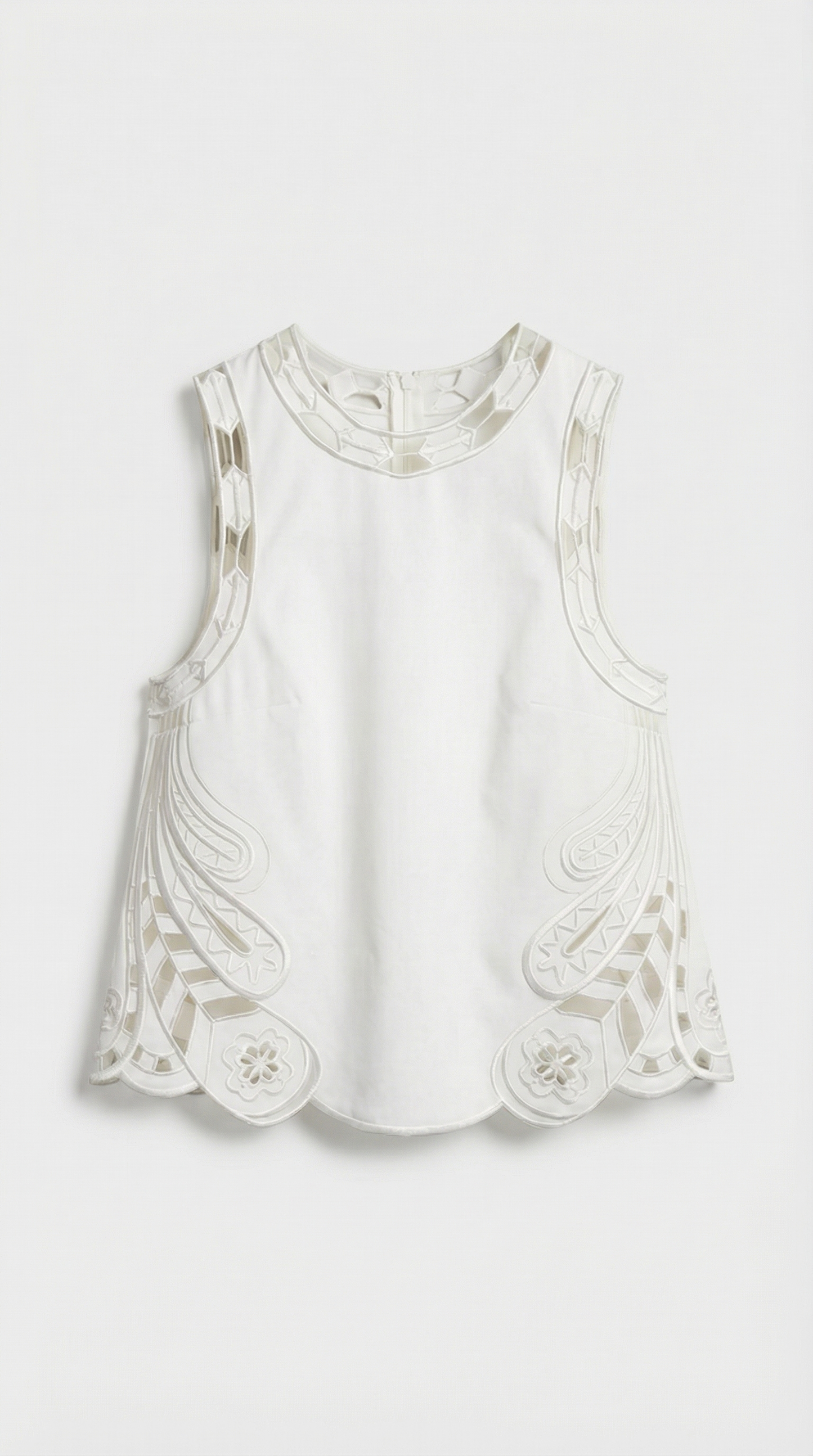 Nuro - Embroidered Eyelet Two-Piece Set