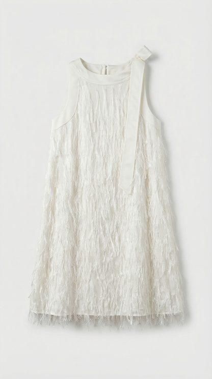 Ery - Fringed Sleeveless Party Dress