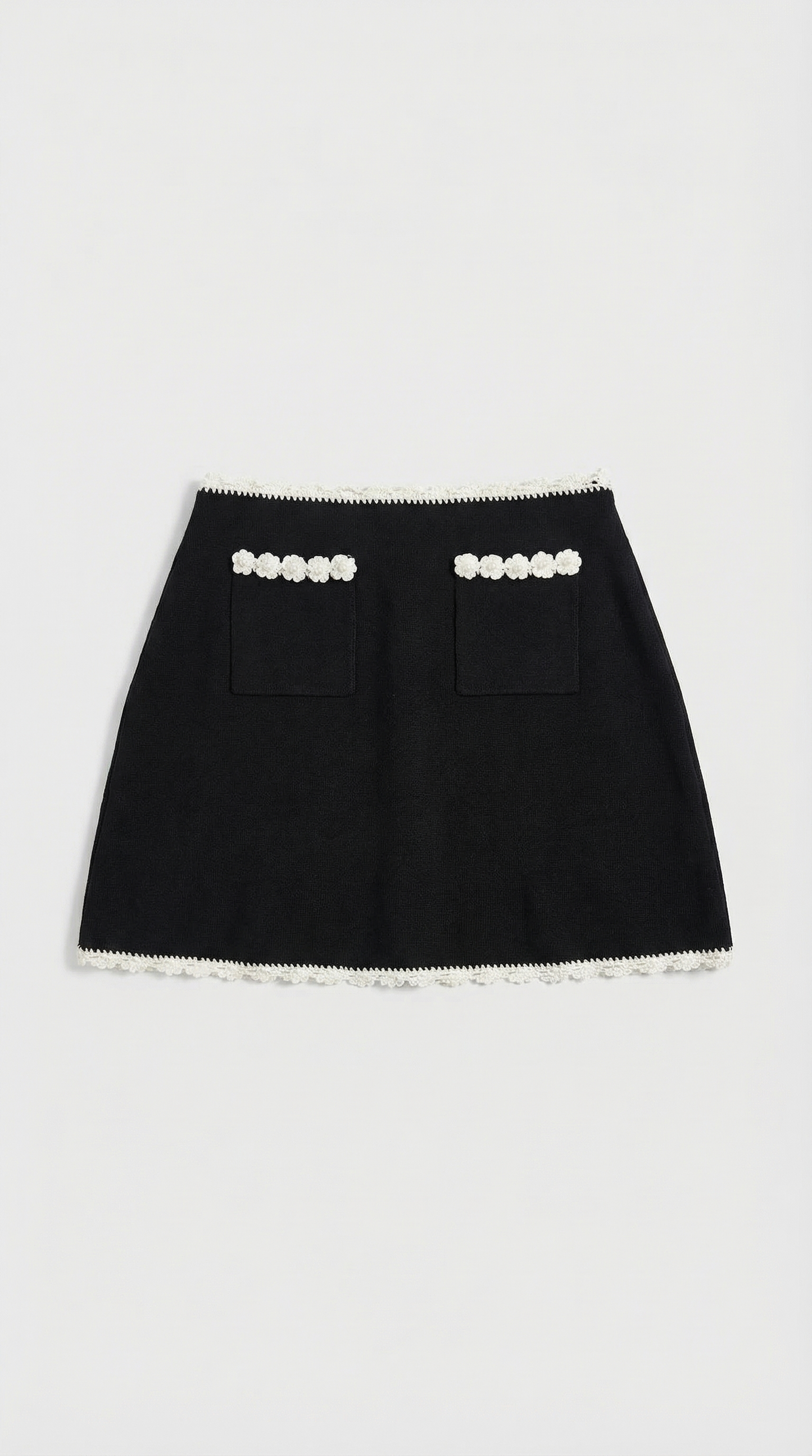Salo - Crochet-Trimmed Knit Set