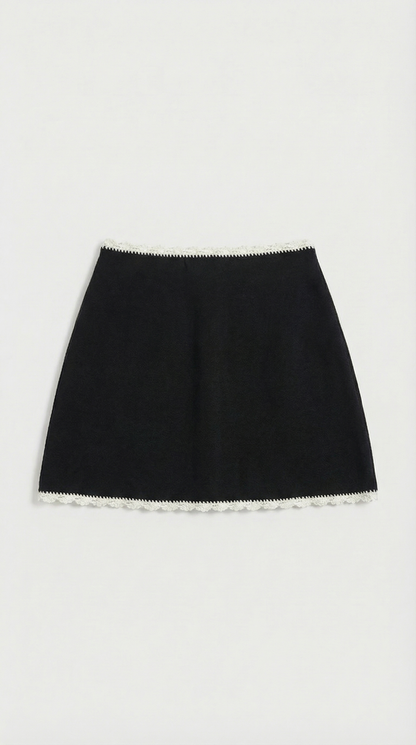 Salo - Crochet-Trimmed Knit Set