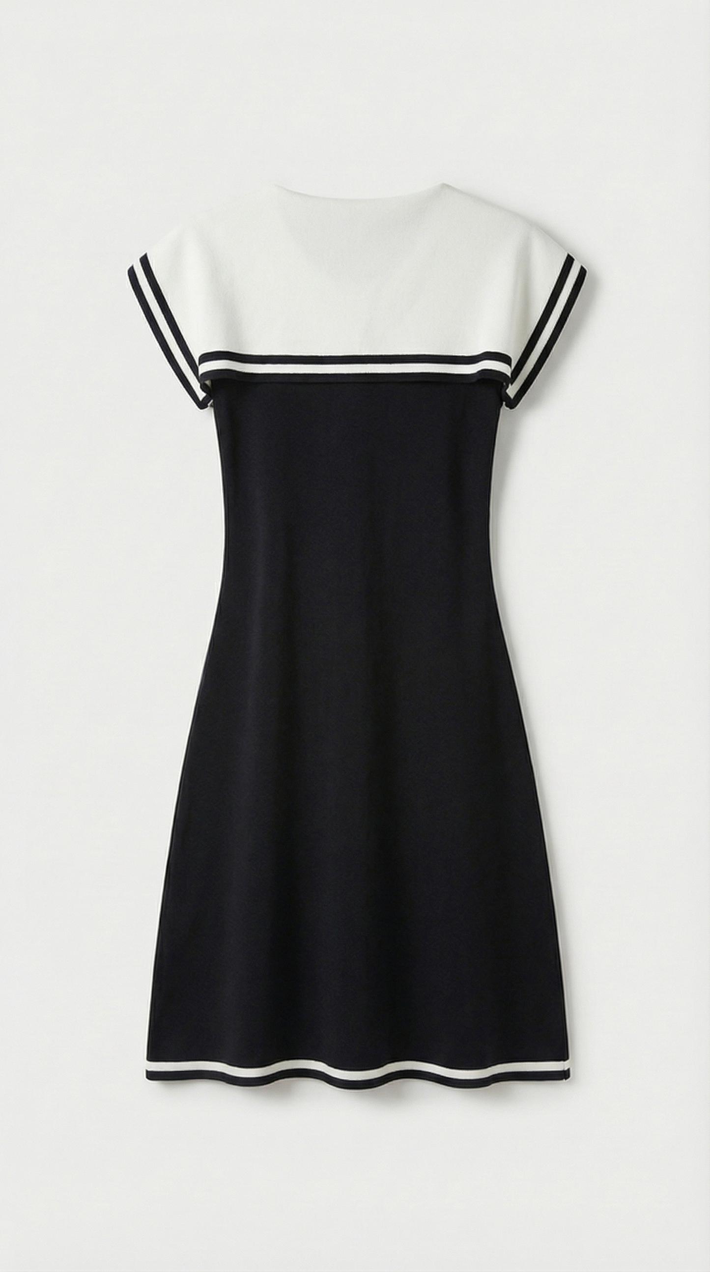 Dali - Contrast Sailor-Collar Mini Dress