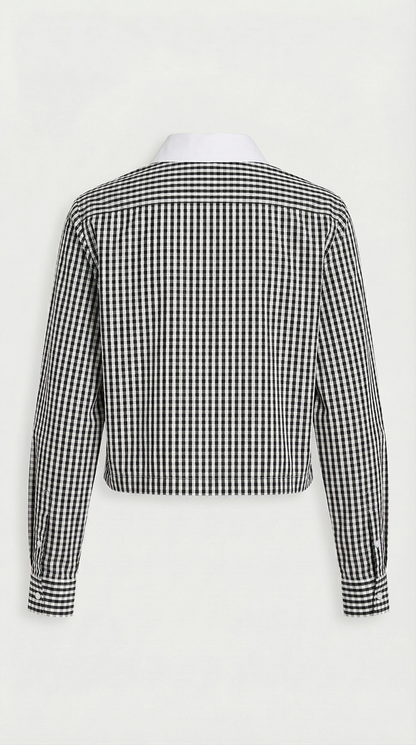 Delo - Crystal-Embellished Gingham Cotton Shirt