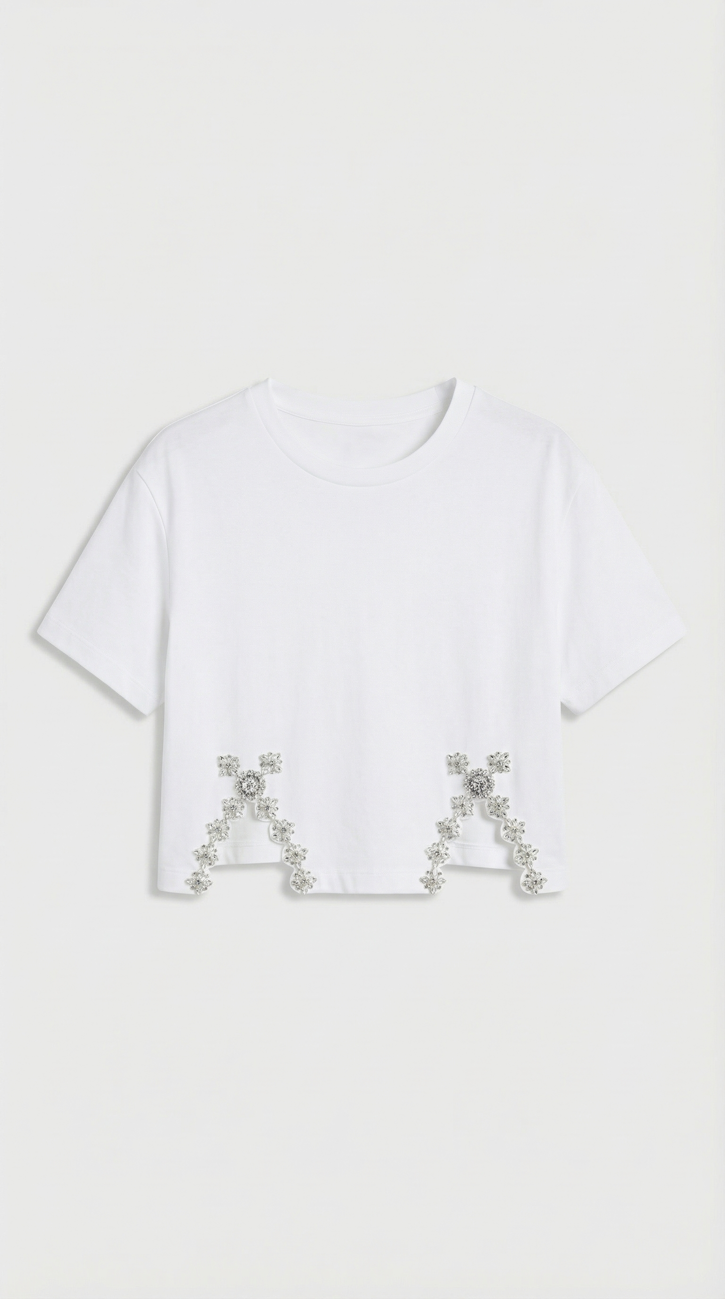 Raba - Crystal-Embellished Cut-Out T-Shirt
