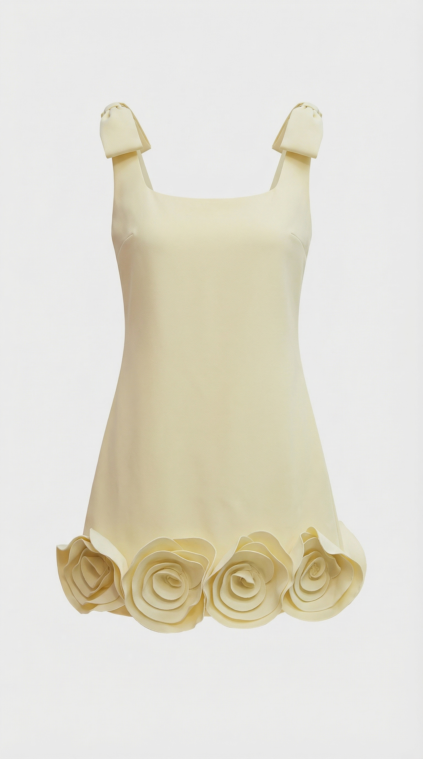 Rosa - 3D Floral Hem Mini Dress
