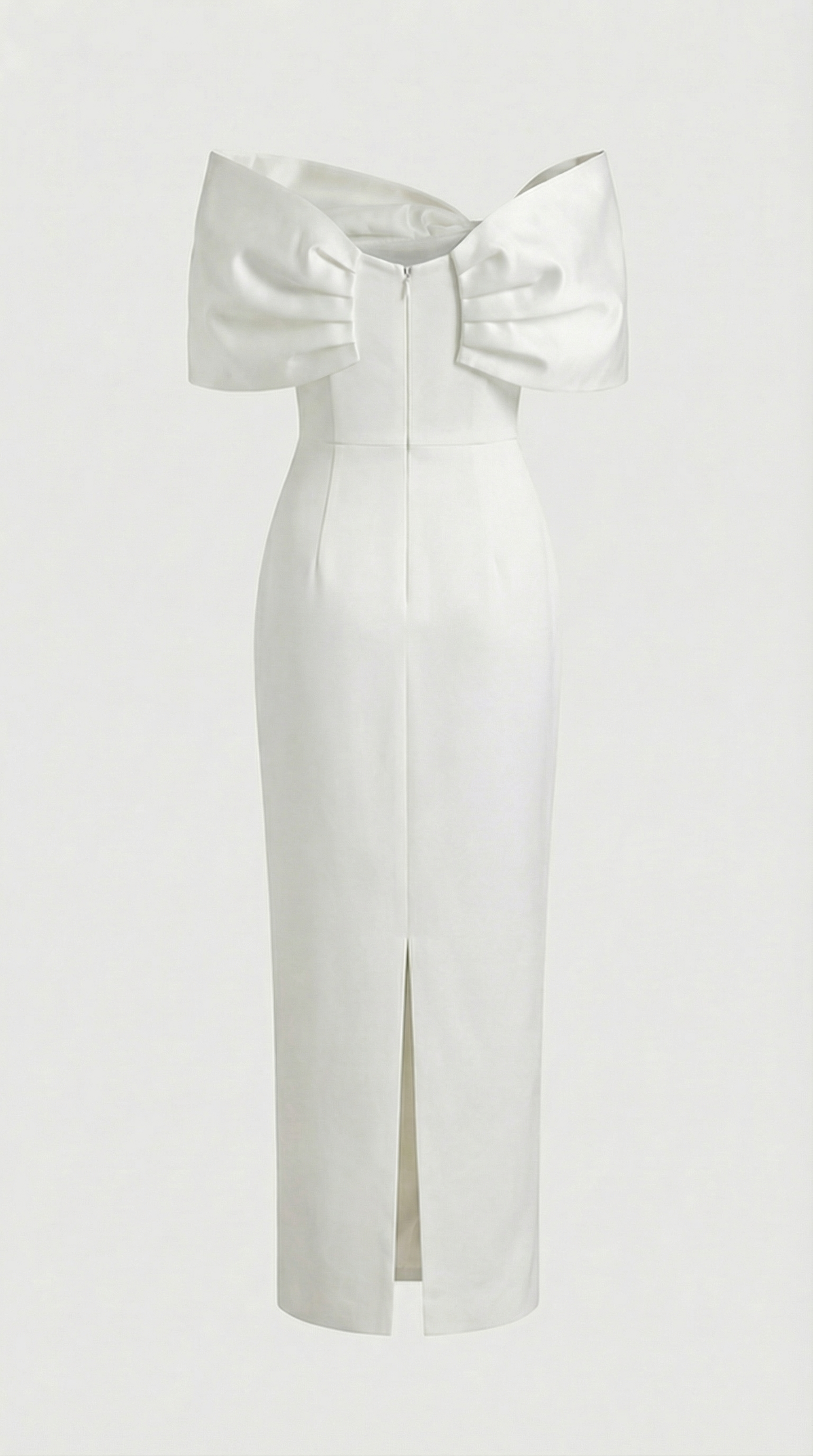 Tuli - Off-The-Shoulder Bow Maxi Dress White