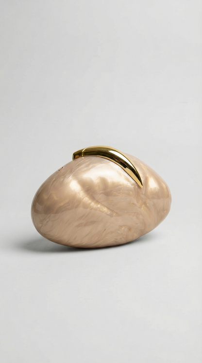 Ecris - Marble-Effect Hard-Shell Minaudière