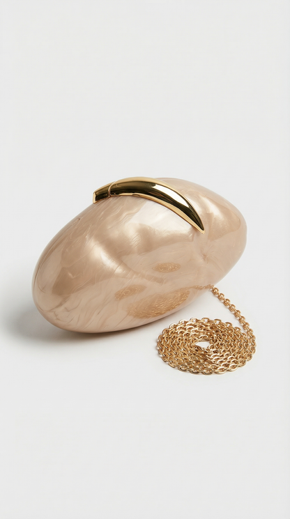 Ecris - Marble-Effect Hard-Shell Minaudière