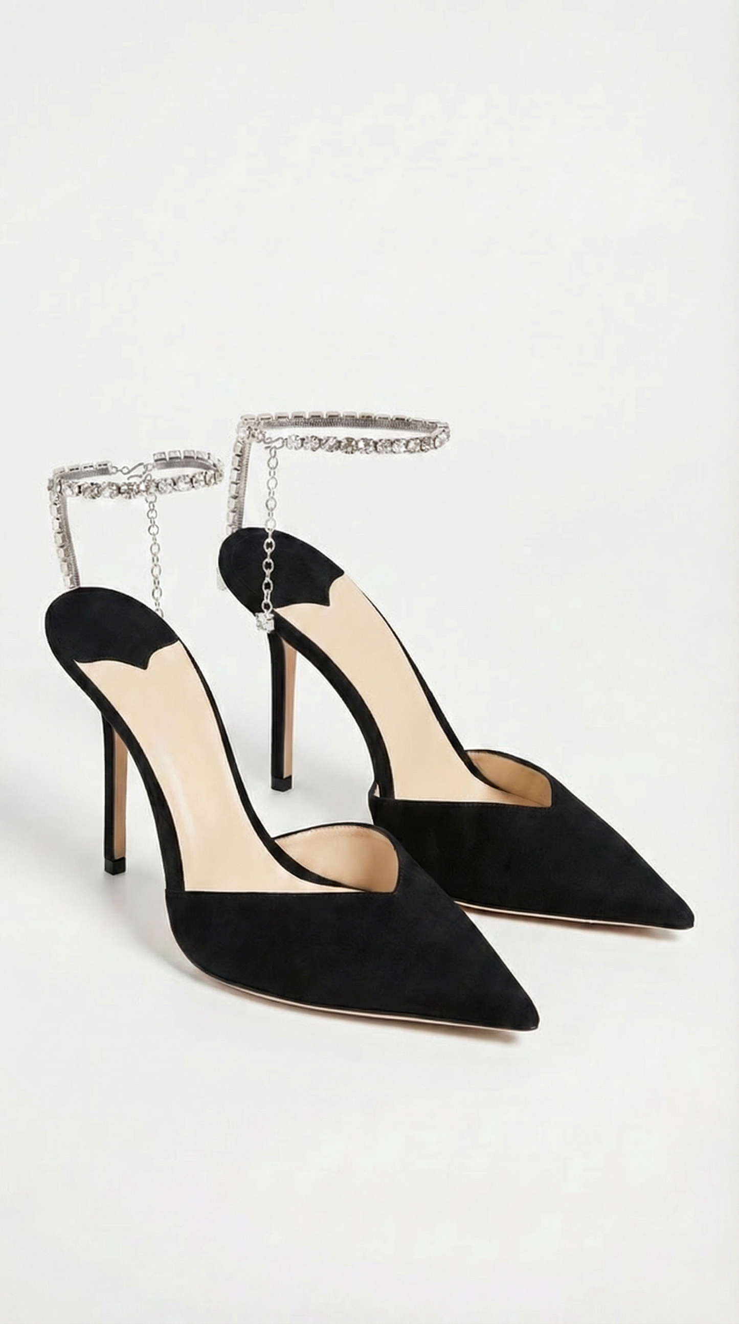 Kristine - Crystal-Chandelier Ankle-Strap Stiletto