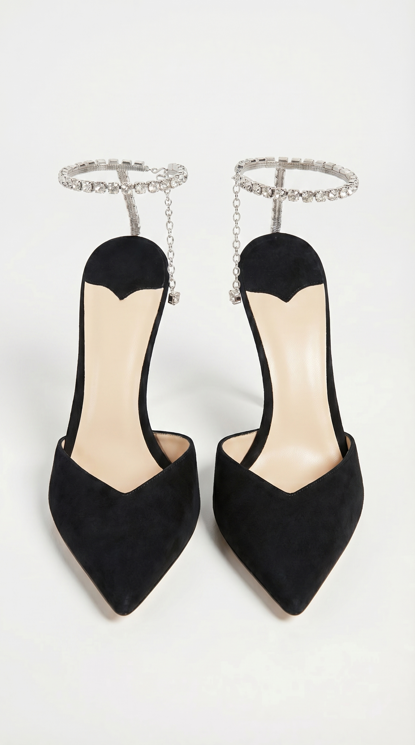 Kristine - Crystal-Chandelier Ankle-Strap Stiletto