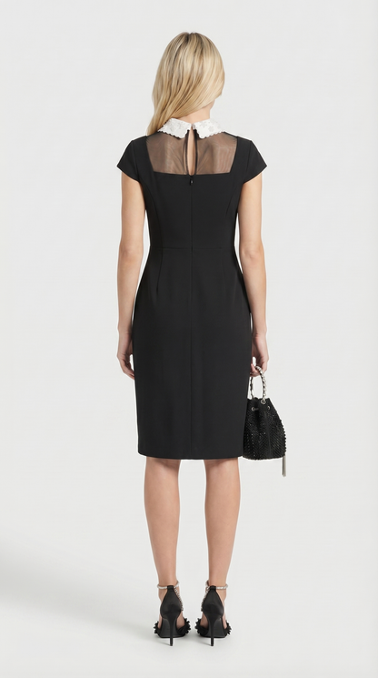 Kano - Pearl-Embellished Collar Dress