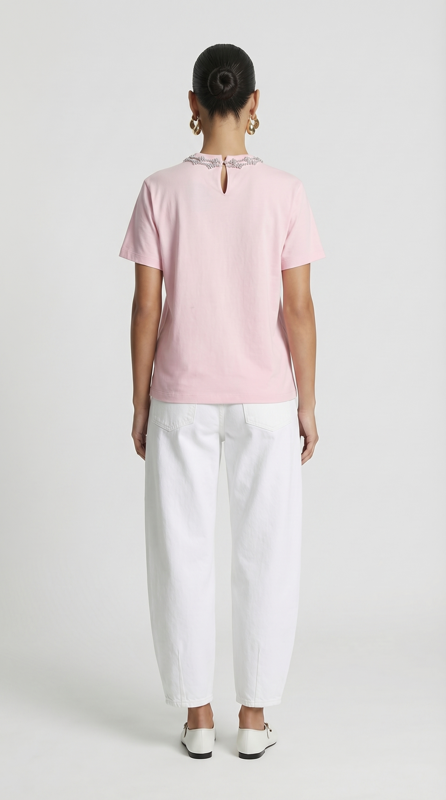 Dira - Crystal-Embellished Cotton T-Shirt