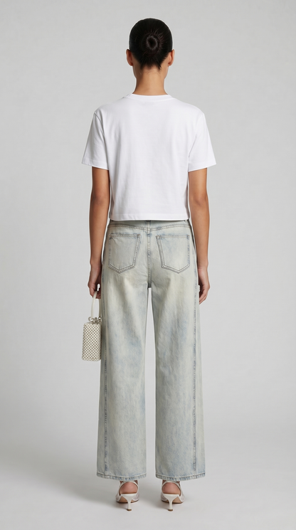 Raba - Crystal-Embellished Cut-Out T-Shirt