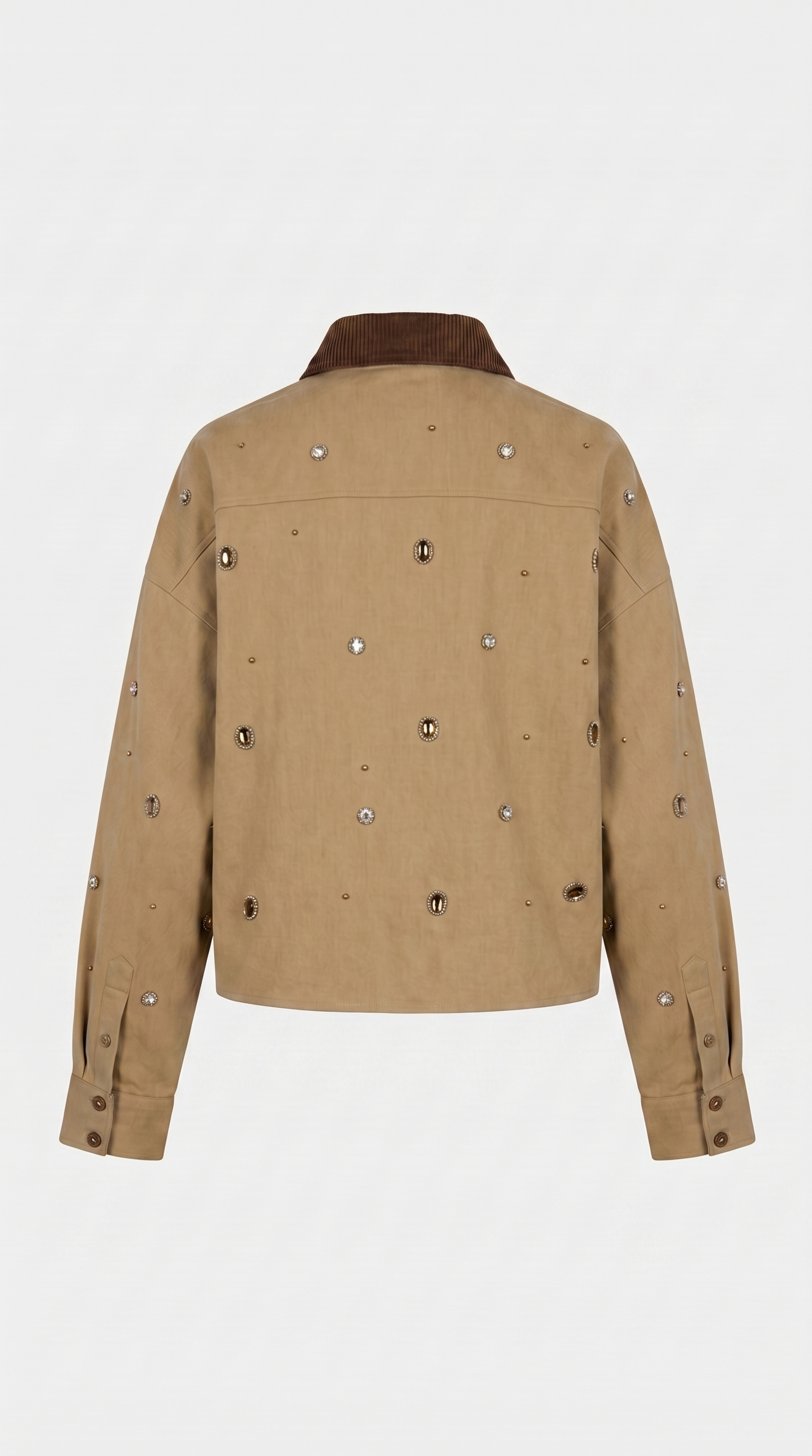 Rila - Diamond-Studded Cotton Jacket