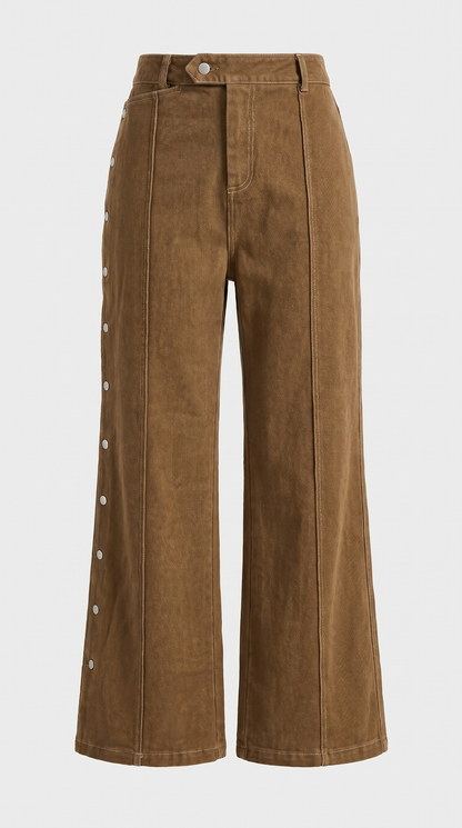 Ephira - Cropped jacket and High-Waist Elongated Trousers Set