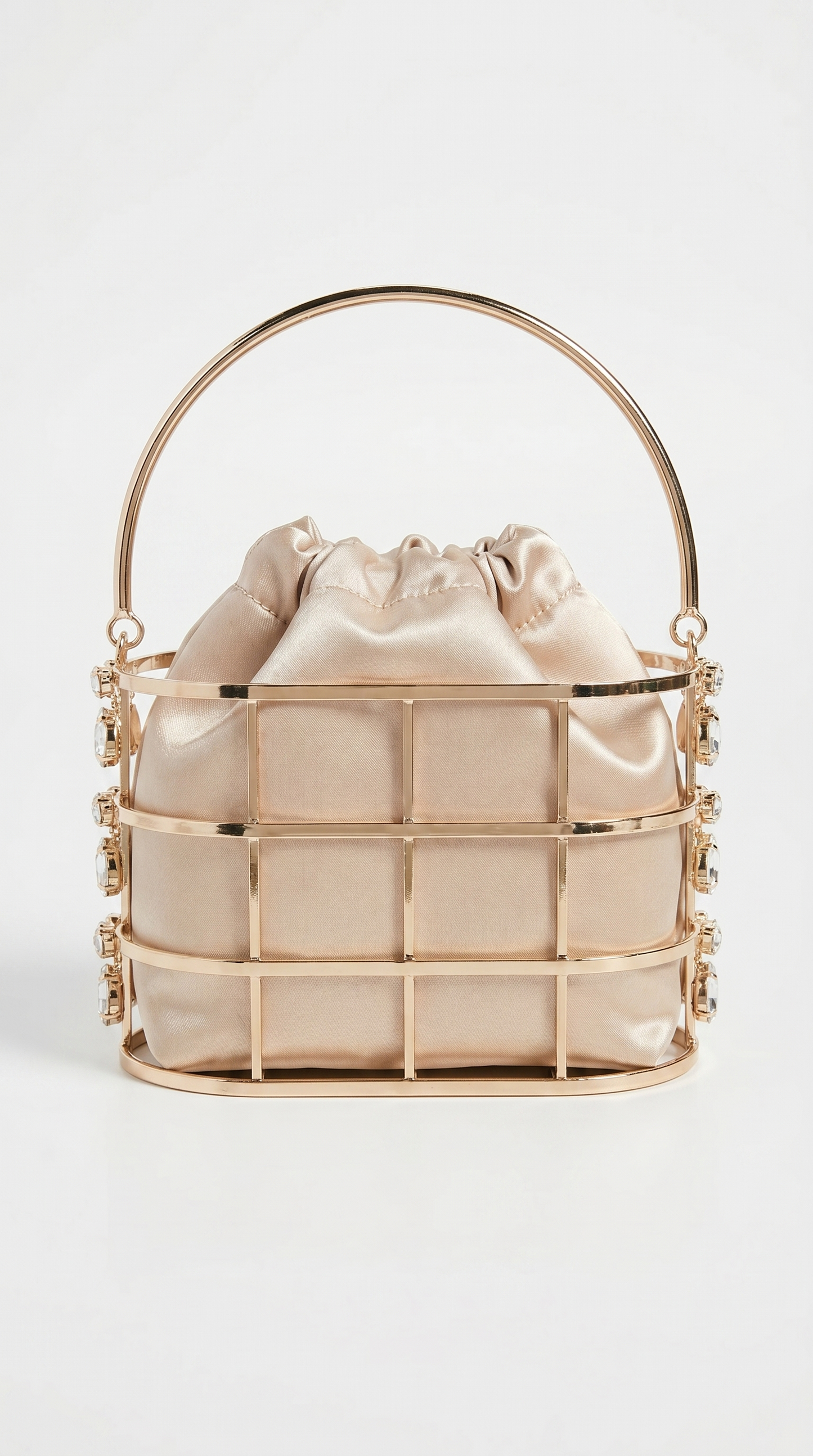 Solene - Luxury Diamond-Studded Crystal Bucket Bag