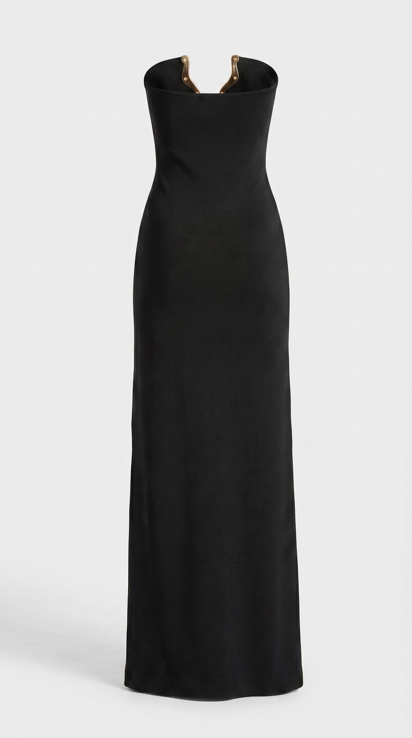 Soleil - Sculptural Gold-U Strapless Maxi Dress