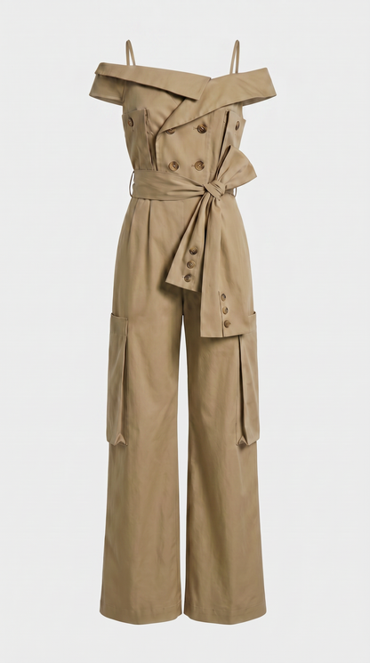Luna - Square Neck Slimming Jumpsuit
