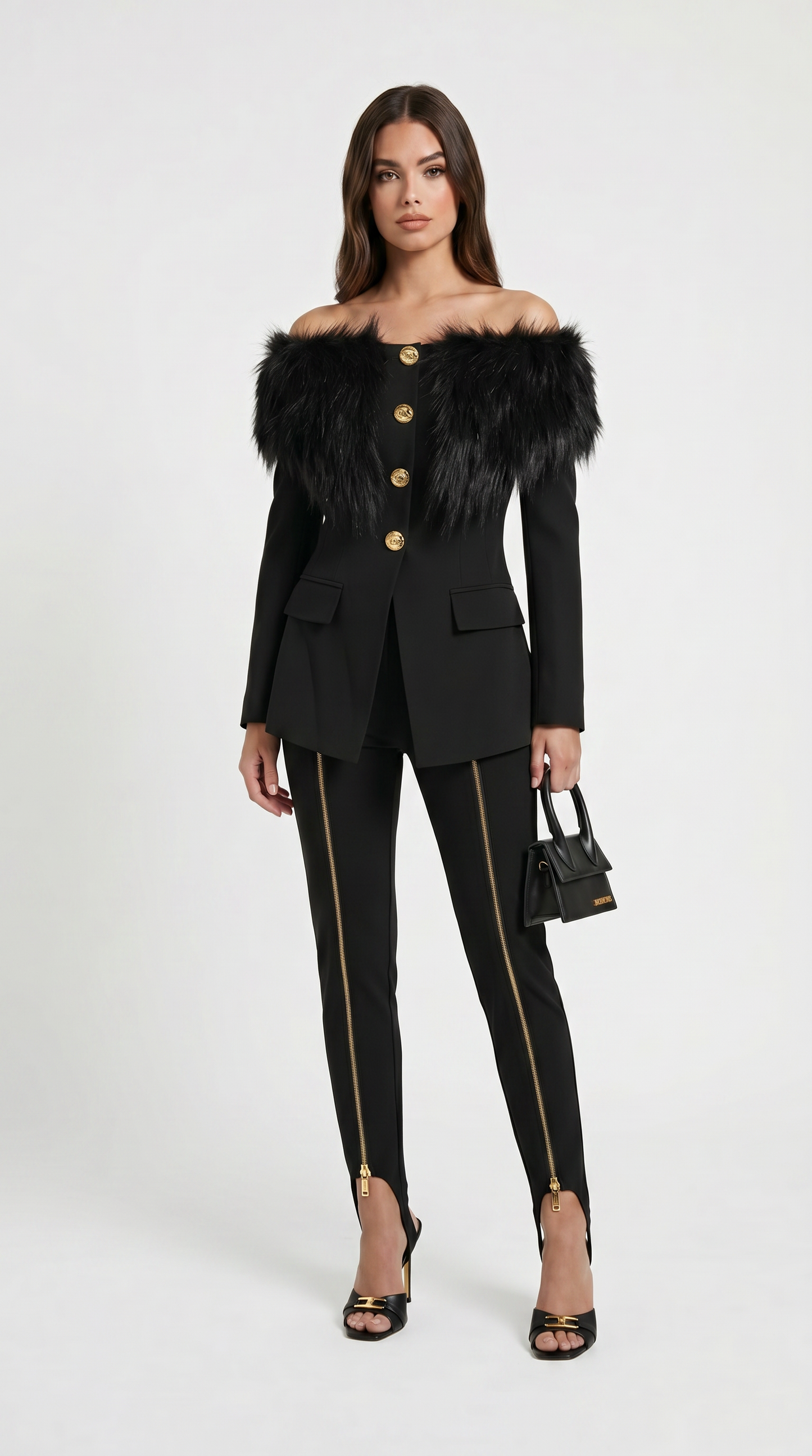 Rune - Refined Long Sleeve Fur Jacket