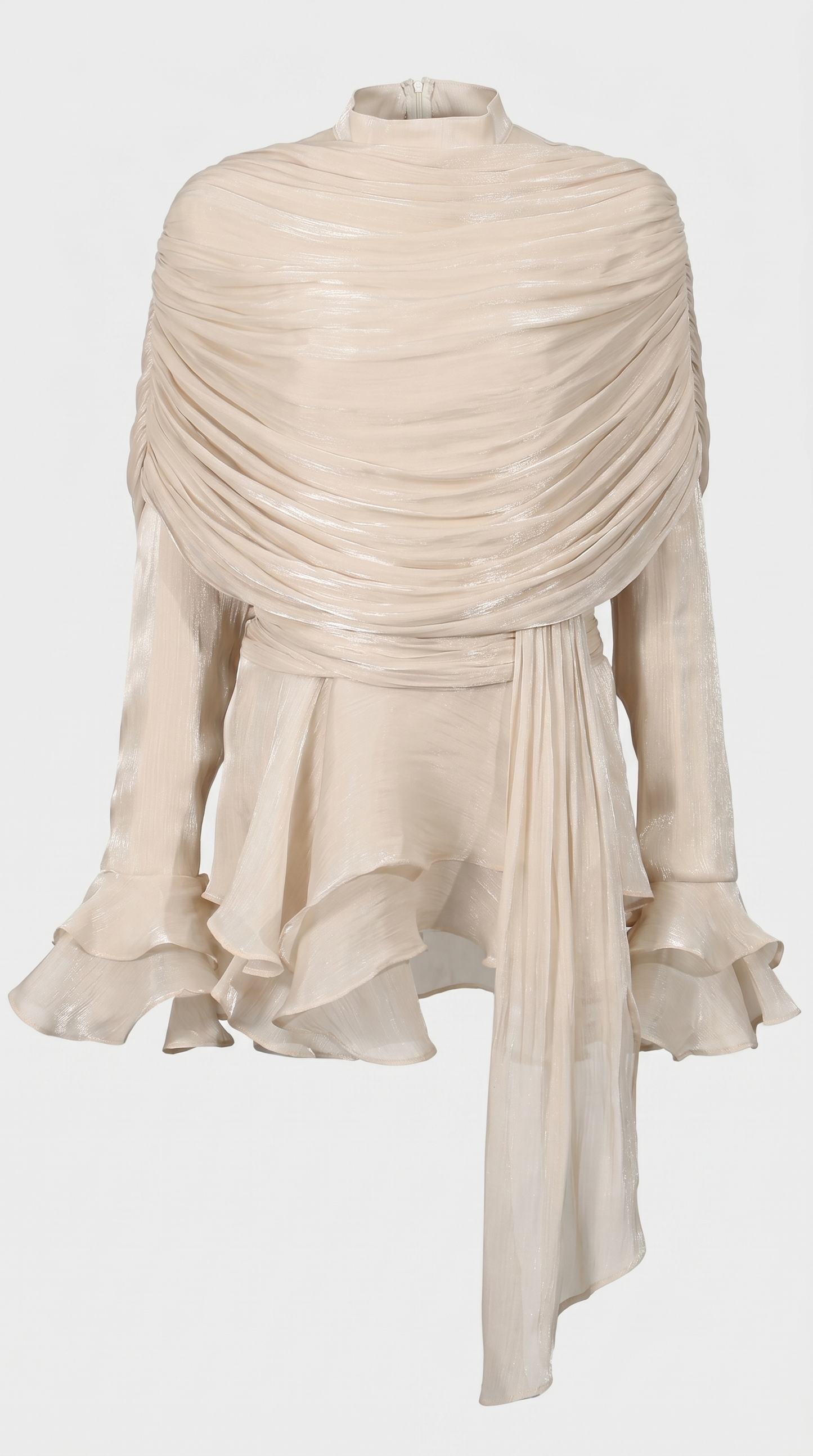 Soma - Draped Ruched Shimmer Mini Dress