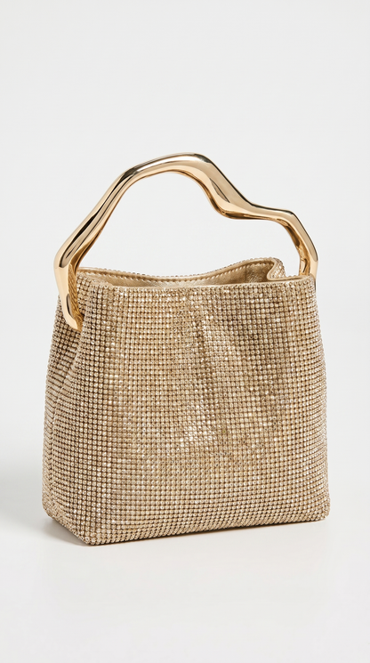 Ciel - Crystal-Encrusted Mesh Handle Bag
