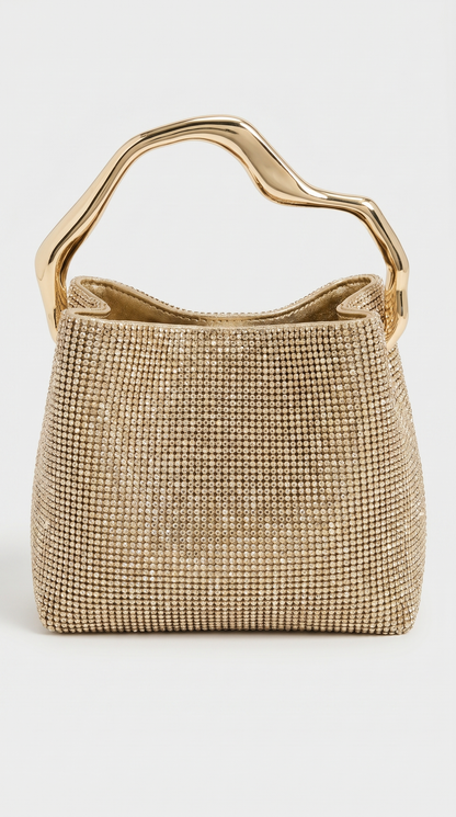 Ciel - Crystal-Encrusted Mesh Handle Bag