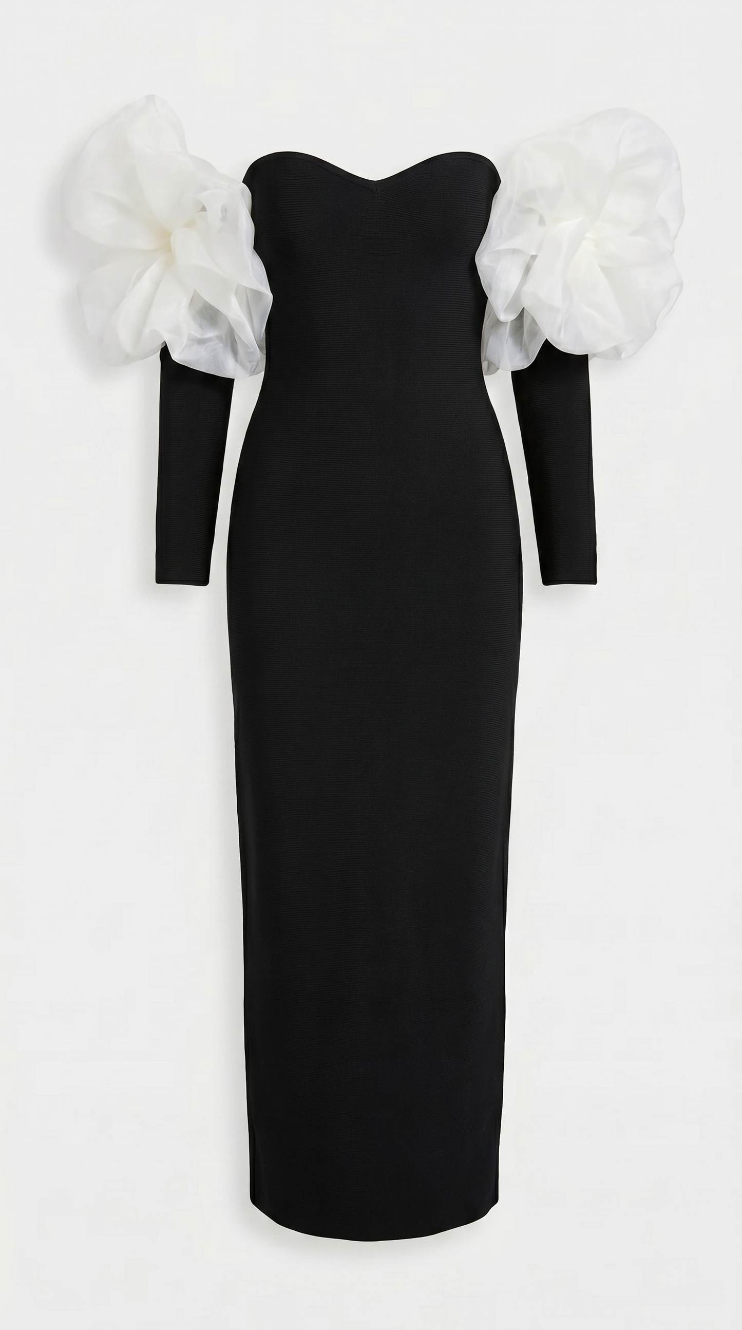 Druti - Puff-Sleeve Column Maxi Dress