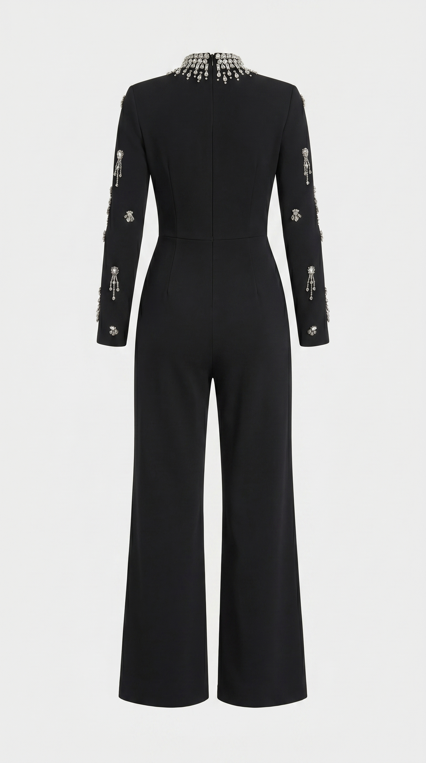 Zeri - Crystal-Embellished Wide-Leg Jumpsuit