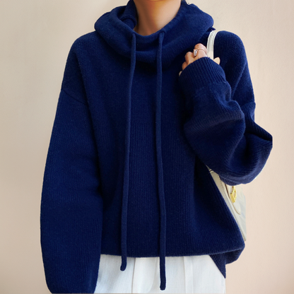 Sereno | Maglione con cappuccio in lana