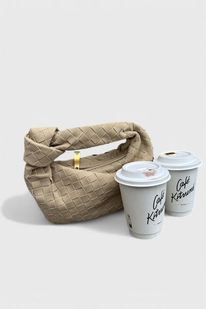 Remi | Mini borsa intrecciata con dettaglio nodo